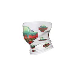 Face Shield Dripping Cross White