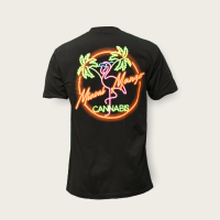 Miami Mango Cannabis T-Shirt Black