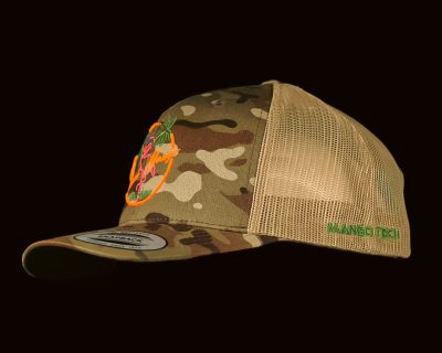 Miami Mango Cannabis Trucker Hat ( MultiCam/Khaki )